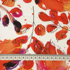 MALOWANE LIŚCIE - dresówka pętelkowa SP250