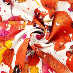 MALOWANE LIŚCIE - dresówka pętelkowa SP250