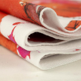 MALOWANE LIŚCIE - dresówka pętelkowa SP250