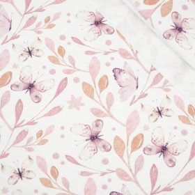 MOTYLE MIX WZ. 2 (AKWARELOWE MOTYLE) - dresówka pętelkowa