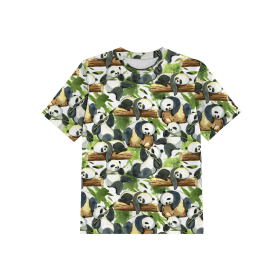2-PACK - T-SHIRT DZIECIĘCY - PANDY I DINO - ZESTAW DO USZYCIA