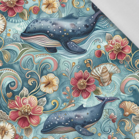 SEA WORLD WZ. 3 - tkanina bawełniana