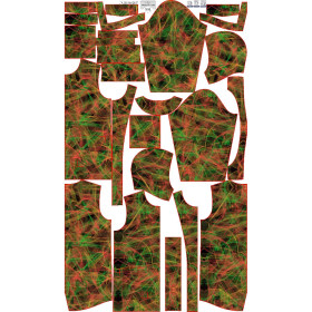 PARKA MĘSKA (TOM) - NEON SCRIBBLE wz. 1 - zestaw do uszycia
