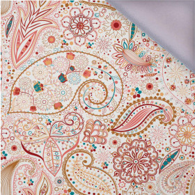 ZŁOTY AŻUR / biały - softshell