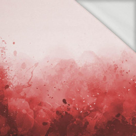 KLEKSY (czerwony) - panel dzianina pętelkowa (90cm x 155cm)