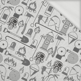 STRAŻ POŻARNA (HOBBY I ZAWODY) - szary / acid - dresówka pętelkowa