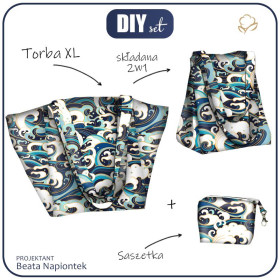 Torba XL z saszetką 2 w 1 - SZTORM - zestaw do uszycia