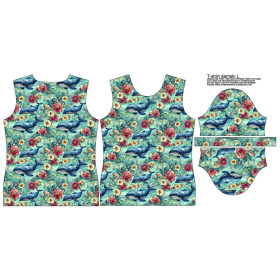 T-SHIRT DAMSKI - SEA WORLD WZ. 3 - zestaw do uszycia
