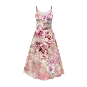 SUKIENKA "ISABELLE" - WATERCOLOR FLOWERS wz. 6 - zestaw do uszycia