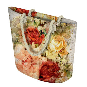 TORBA SHOPPER - WATERCOLOR FLOWERS WZ. 7 - zestaw do uszycia