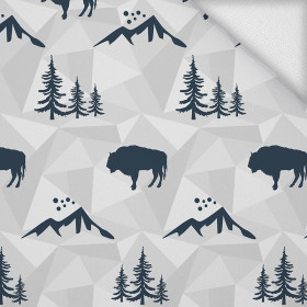 PUSZCZA (adventure) / szary - dresówka pętelkowa 