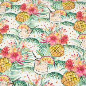 ANANASOWY DRINK - single jersey z elastanem 