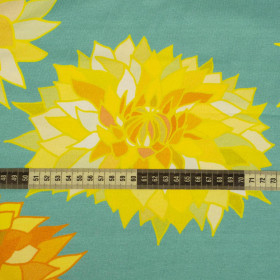 ASTER / morski - Single jersey z elastanem