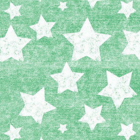 BIAŁE GWIAZDY / przecierany jeans (zielony) ( GREEN )