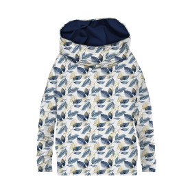 BLUZA DAMSKA (FURIA) NIETOPERZ Z KOMINEM - RETRO FLOWERS wz. 5 - zestaw do uszycia