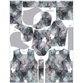 BLUZA HYDROFOBOWA UNISEX - ALCOHOL INK WZ. 4 - zestaw do uszycia