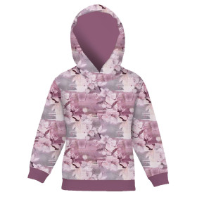 DZIECIĘCA BLUZA Z KAPTUREM (ALEX) - PINK PARADISE WZ. 1 - dzianina pętelkowa