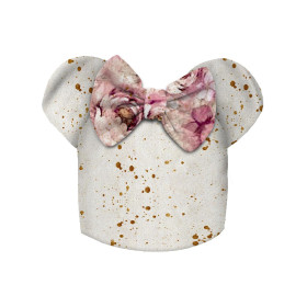 DZIECIĘCA CZAPKA I CHUSTA (MOUSE) - WATERCOLOR FLOWERS wz. 6 - zestaw do uszycia