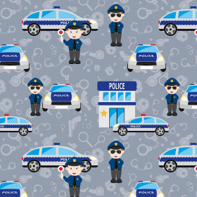 POLICJA / ciemnoszary
