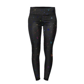 LEGGINSY SPORTOWE - NEONOWA PAJĘCZYNA