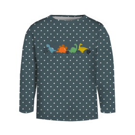 Longsleeve - KOLOROWE DINOZAURY - zestaw do uszycia