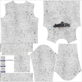 MĘSKA BLUZA (OREGON) BASIC - AUTO RETRO WZ. 4 / BETON - zestaw do uszycia 