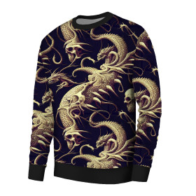 MĘSKA BLUZA (OREGON) BASIC - DRAGON SKULLS - zestaw do uszycia 