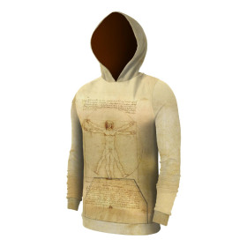 MĘSKA BLUZA Z KAPTUREM (COLORADO) - CZŁOWIEK WITRUWIAŃSKI (Leonardo da Vinci) - zestaw do uszycia 