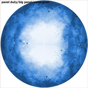 KLEKSY (classic blue) - duży panel na spódnicę z koła