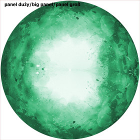 KLEKSY (zielony) - duży panel na spódnicę z koła ( GREEN )