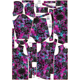 PARKA DAMSKA (ANNA) - FLORAL WZ. 9 - zestaw do uszycia