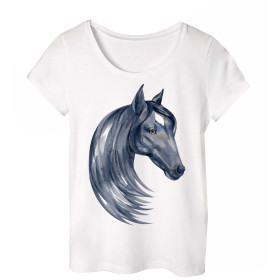 PIŻAMA-T-SHIRT "LINDA" - KOŃ wz. 1 - zestaw do uszycia