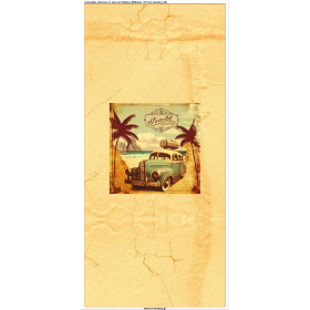 PODUSZKA 45X45 - TRAVEL TIME WZ. 10 - zestaw do uszycia