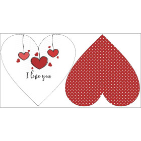 PODUSZKA DEKORACYJNA SERCE - I LOVE YOU / SERCA wz. 2