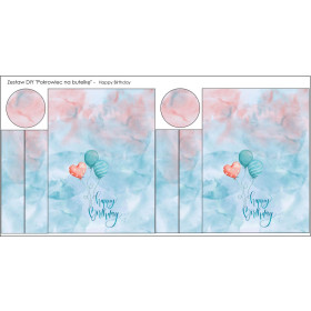 POKROWIEC NA BUTELKĘ - HAPPY BIRTHDAY WZ. 3 