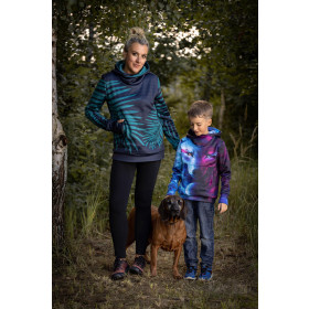 BLUZA HYDROFOBOWA UNISEX - ABSTRACT WOLF - zestaw do uszycia