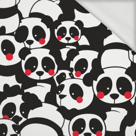 PANDY / czerwony - dresówka pętelkowa 