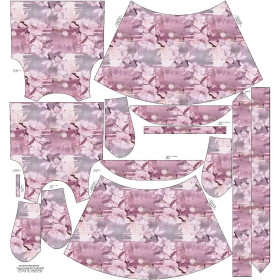 SUKIENKA "EMMA" - PINK PARADISE WZ. 1 - Jersey wiskozowy z elastanem