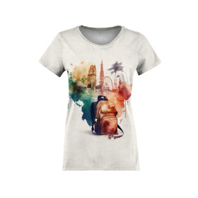 T-SHIRT DAMSKI - TRAVEL TIME WZ. 6 - zestaw do uszycia