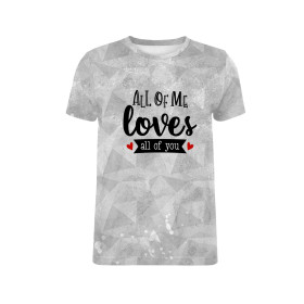 T-SHIRT MĘSKI - ALL OF ME LOVES ALL OF YOU (BE MY VALENTINE) / LÓD - single jersey