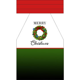 ŚWIĄTECZNY FARTUSZEK - MERRY CHRISTMAS / wianek