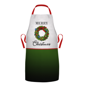 ŚWIĄTECZNY FARTUSZEK - MERRY CHRISTMAS / wianek