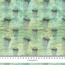 MEDUZY (MORSKA OTCHŁAŃ)  - tkanina bawełniana