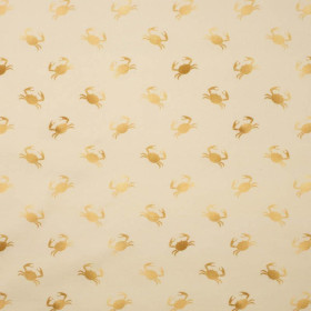 ZŁOTE KRABY (ZŁOTY OCEAN) / beżowy - single jersey z elastanem 