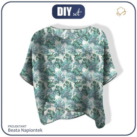 ZWIEWNA BLUZKA OVERSIZE "ELENA" - MONSTERA wz. 4 - zestaw do uszycia