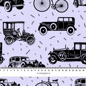 BLACK OLD CARS - lekka dzianina drapana