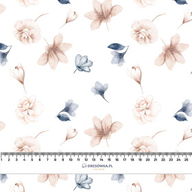 RETRO FLOWERS WZ. 6 - Slub Weave 