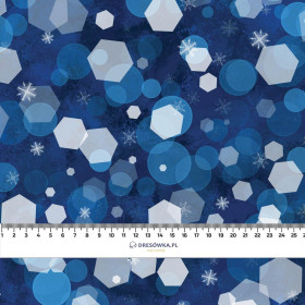ZIMOWE HEKSAGONY (WINTER IS COMING) - Hydrofobowa dzianina drapana 