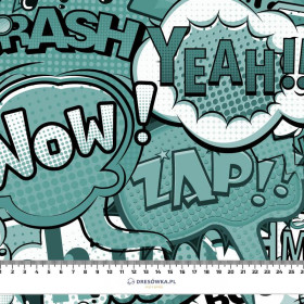 KOMIKS (miętowy)- Welur tapicerski