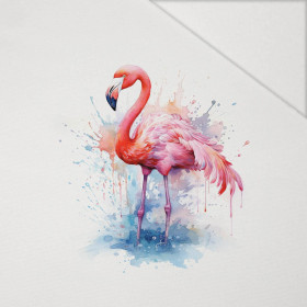 WATERCOLOR FLAMINGO - PANEL (60cm x 50cm) Hydrofobowa dzianina drapana 